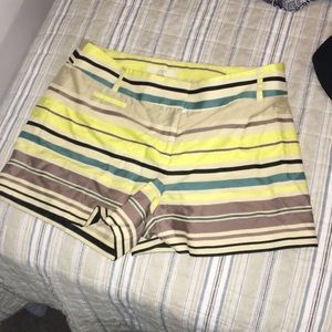 Loft striped shorts